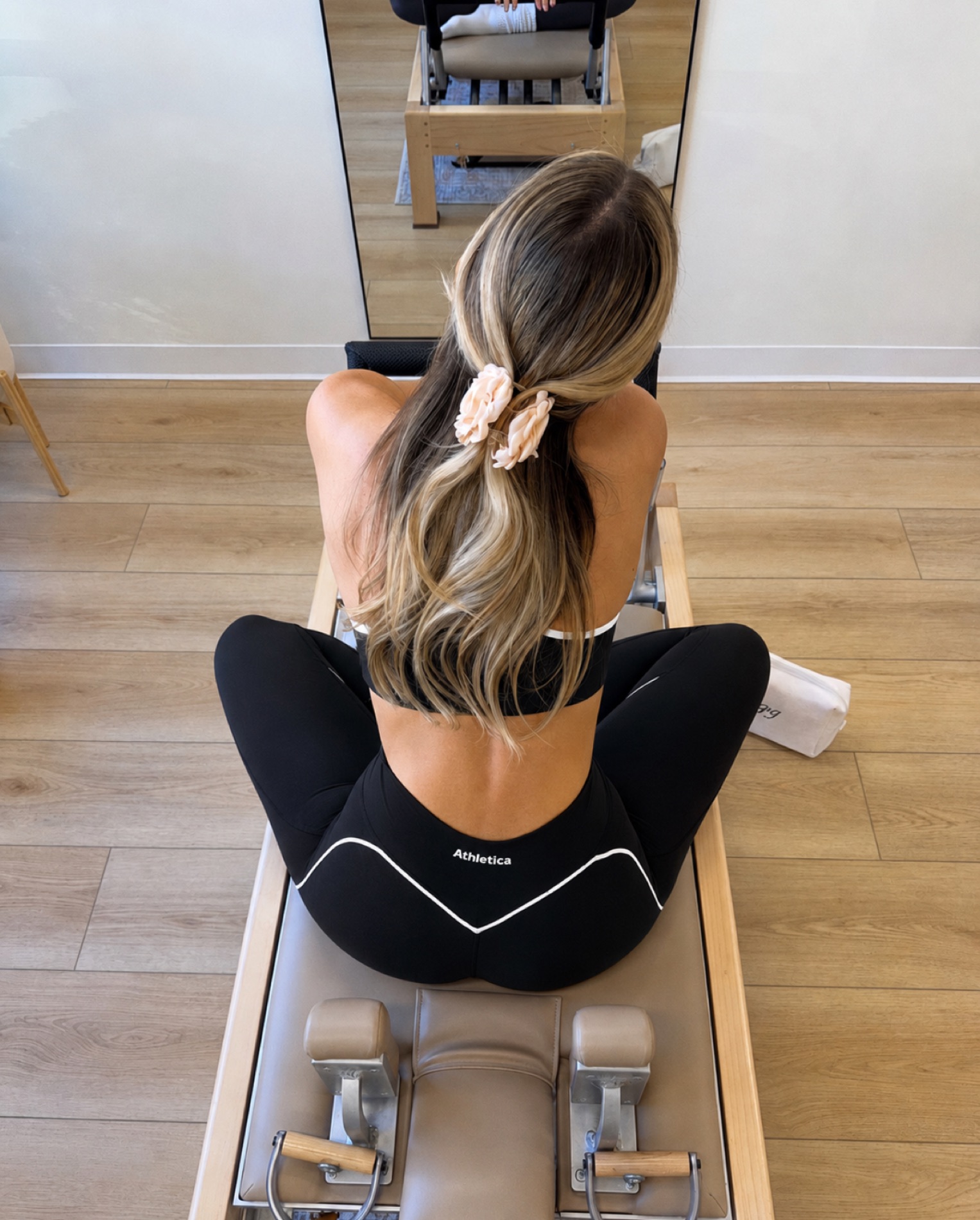 Love Set in Black on the reformer